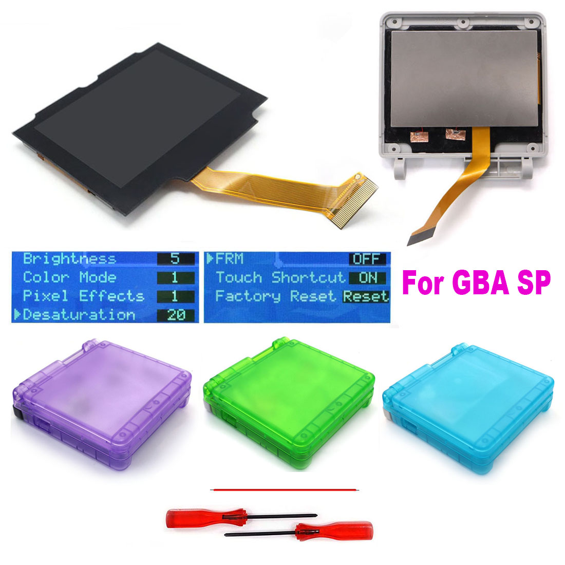 Lcd Screen Arcade - HISPEEDIDO Für GBA SP IPS V5