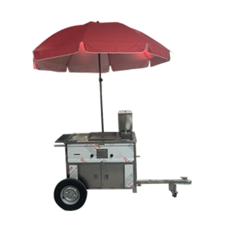 Kompakter mobiler Imbisswagen  – Hot Dog Vending Cart Bewertung und Preis