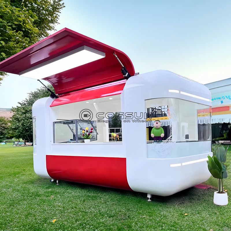 Street Mobile Food Trailer Piz – Hot Dog Vending Cart Bewertung und Preis